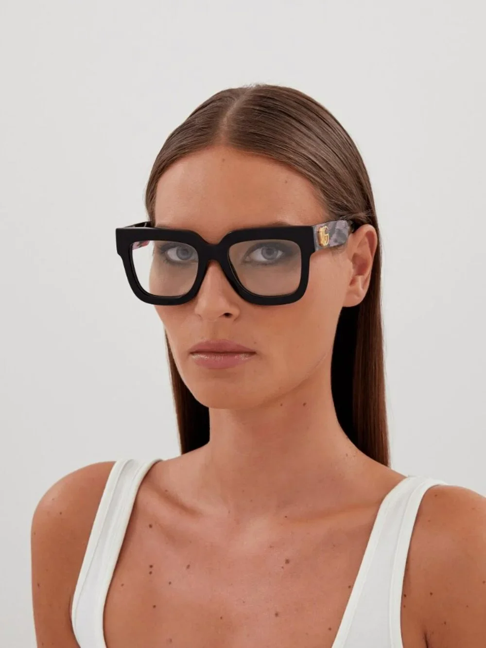 Gucci Women Eyeglasses Black Pink Square GG1549O 003 NEW AUTHENTIC
